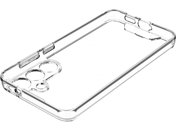 Funda móvil - ISY ISC-1125 MagISY, Para Samsung Galaxy S25, Anillo magnético, Transparente