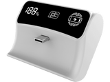 Batería PS5 - Ardistel Blackfire®, Para mando PS5, 2000mAh, Pantalla LED, Botón táctil, Blanco