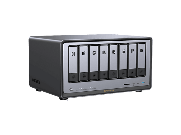 Servidor NAS - UGREEN DXP8800 Plus, SSD, 208TB, 10 Gbit/s, 8 Bahías, Procesador Intel Core i5 de 12ª generación, Gris