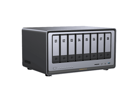 Servidor NAS - UGREEN DXP8800 Plus, SSD, 208TB, 10 Gbit/s, 8 Bahías, Procesador Intel Core i5 de 12ª generación, Gris