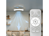 Ventilador de techo - Philips Amigo, 40 W, 6 Velocidades, 9 modos de color, Mando a distancia, Blanco