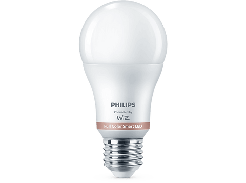 Bombilla inteligente - Philips Smart LED, 8,5 W (Eq. 60 W) A60 E27, Luz Blanca y de Colores, Wi-Fi, Con tecnología SpaceSense