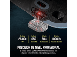 Ratón gaming - Corsair M75 Wireless, Inalámbrico, 26000 ppp, Blanco