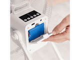 Ventilador de pie - Taurus Boreal 16CR GO, 35W, 4 en 1 - Ventilador de pie, Escritorio, Suelo y pared, Batería, Autonomía 8 hrs, 5 velocidades, Blanco