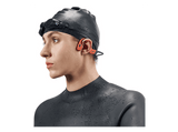 Auriculares conducción ósea - Shokz OpenSwim Pro, Banda para el cuello, Bluetooth/MP3, Carga por USB-C, IP68, Rojo