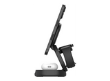 Cargador móvil inalámbrico - Belkin WIZ034KQBK, Compatible con Qi2 o MagSafe, Convertible 3 en 1, Plegable, Negro