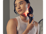 Masajeador facial - Therabody TheraFace PRO, Para Cara, Terapia de luz LED, Microcorriente, Limpieza Profunda, Negro
