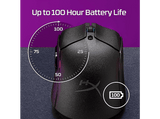 Ratón gaming - HyperX Pulsefire Haste 2, Inalámbrico, Bluetooth, 26000 ppp, Hasta 100 horas, PC, PS4, PS5, XBOX,  Blanco