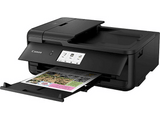 Impresora multifunción tinta - Canon PIXMA TS9550a, Negro y Color, Pantalla LCD, A3, ADF 20 hojas, Conectividad inalámbrica y Ethernet, Negro