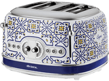 Tostadora - Ariete Capri, 1630W, 4 Ranuras, 4 Rebanadas, 6 Niveles de Tostado, Azul/Blanco