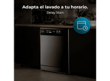 Lavavajillas - Cecotec Bolero Aguazero 6210 Dark D, 15 cubiertos, 14 programas, 60 cm, Tercera bandeja, Pantalla FullColor XXL, Dual Zone Wash, Grey