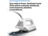 Centro de planchado - Braun CareStyle 3 IS3132WH, 2400 W, 2 l, 6 bar, 400 g/min potencia de vapor, Suela FreeGlide 3D, Blanco/Gris