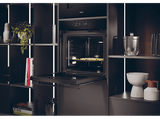 Horno - HAIER H6 ID46G3SYTB, Multifunción, Sistema de limpieza integrado Pirolítico + Hidrolítico, 27 funciones, 78 l, Negro