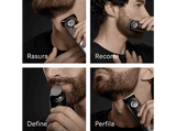 Barbero - Braun Series 9 BT9520, 7 Accesorios para barba, 52 ajustes de longitud, Bloqueo de precisión, Lámina ProBlade, PowerBoost, Wet&Dry, Cromo
