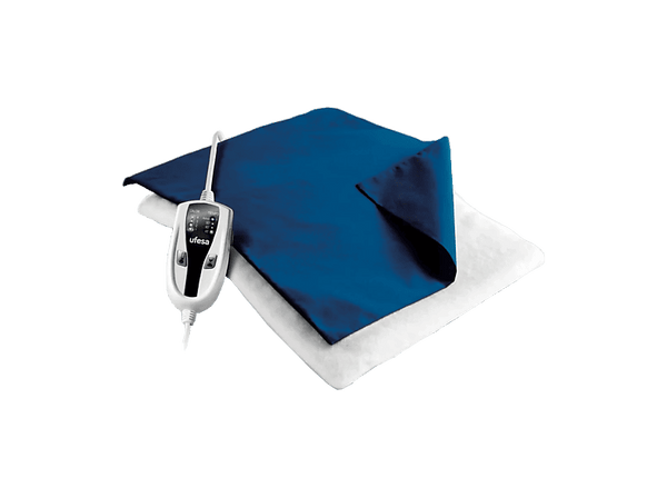 Almohadilla eléctrica - Ufesa Flexy Heat N2, 100 W, 4 Niveles temperatura, 46 x 34 cm, Azul