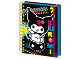 Libreta - Sherwood Kuromi, Anillas y Cierre elástico, A5, Papel Rayado