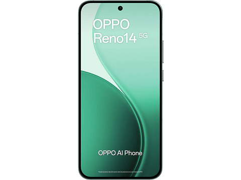 Móvil - OPPO Reno14, Luminous Green, 512 GB, 12 GB RAM, 6.59 