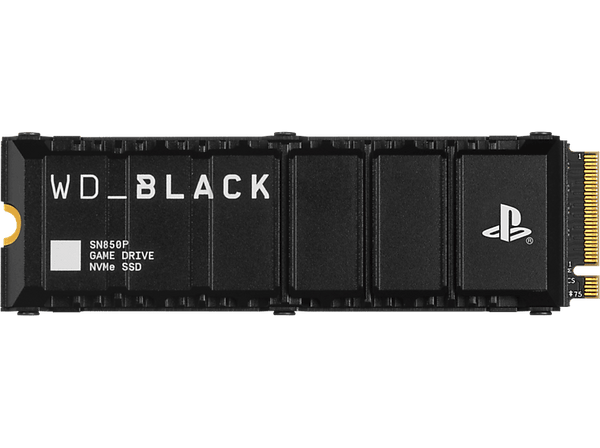 Disco duro SSD interno 1TB - WD_Black SN850P NVMe SSD, Almacenamiento para consolas PS5™, Hasta 7300MB/s, Negro