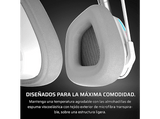 Auriculares gaming - Corsair VOID WIRELESS v2, Circumaurales, Conexión Inalámbrica de 2,4 GHz, Bluetooth, Dolby Atmos® Spatial Audio, Blanco