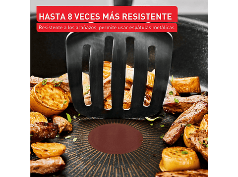 Sartén - Tefal Excellence Jordi Cruz G3200643, Sartén 28 cm, Revestimiento antiadherente, Inducción, 4-5 personas, Máximo calentamiento, Negro