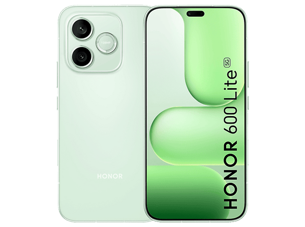 Móvil - Honor 600 Lite, Sprout Green, 256 GB, 8 GB RAM, 6.6 " AMOLED, MediaTek Dimensity 7100 Elite, 6520 mAh