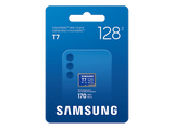 Tarjeta Micro SDXC - Samsung T7 MB-MB128T, 128 GB, Lectura hasta 170 MB/s, UHS Clase 3, A2, V30, Azul