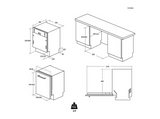 Lavavajillas integrable 60 cm - Candy Rapidò CNS 4A4S3PSB, 14 servicios, 10 programas, Tercera bandeja, Sin panelar