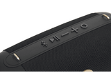 Altavoz bluetooth - PEAQ PPA 405-RW, 2x 10W, 4.5h Autonomía, IPX5, True Wireless, Edición Robbie Williams, Negro