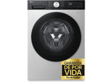 Lavadora carga frontal - LG F2X50S8TSC, 8 kg, 1200 rpm, 12 programas, Fondo reducido, Inox