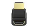 Adaptador cable - Hama 00205164, Conector HDMI Macho-Hembra, 90º, Diseño extra pequeño, Negro