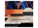 Barra de sonido - Hisense HS2000, Bluetooth, 240 W, Audio 2.1, Subwoofer integrado, Dolby Audio, Negro