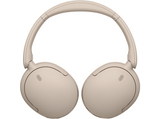 Auriculares inalámbricos - Sony WH-CH735NC, Cancelación ruido/Noise Cancelling, 75h, Carga Rápida, Plegable, Bluetooth, Llamadas nítidas con IA, Crema
