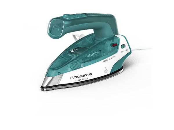 Plancha de vapor Rowenta First Class, Plancha de viaje, Doble voltaje 120-240 V, Vapor vertical, Golpe de vapor 45 g/min, Calentamiento rápido, Verde