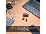 Auriculares True Wireless - Sony WFC510Y, Ligeros, Bluetooth, Conexión multipunto, Sonido ambiente, Spotify Tap, Carga rápida, 22h, IPX4, Amarillo