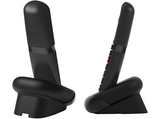 Teléfono - Alcatel XL685 Duo, Análogo, Teclas Grandes, Compatible con Audífonos, Negro