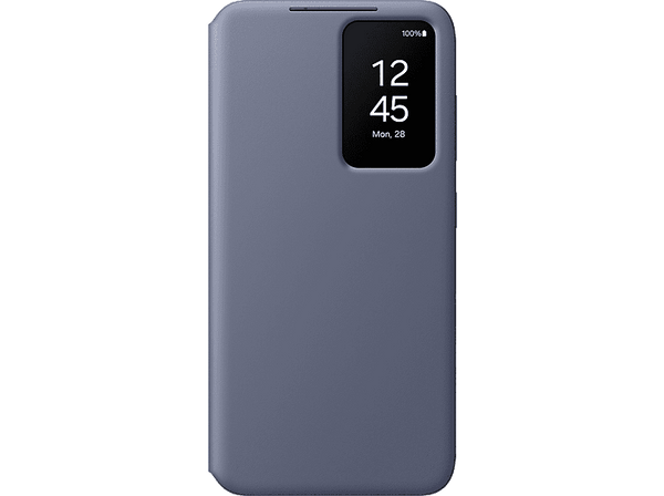 Funda - Samsung, Para Galaxy S24 Plus, Tapa de libro, Smart Clear View Wallet, Violeta