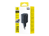 Cargador de pared - Baseus PicoGo, Carga rápida simultánea, Tipo C y USB, 67W, Universal, Negro