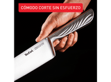 Juego de cuchillos - Tefal Precision, Set de 3 cuchillos, Chef 20 cm, Multiusos 12 cm, Pelador 9 cm, Afilado excepcional, Acero inoxidable
