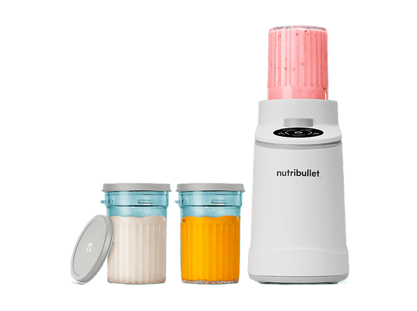 Heladera - nutribullet Chill™, 500W, 0.47 l, 3 tarrinas de 500ml, Cuchillas de acero inoxidable, Blanco