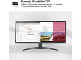 Monitor - LG UltraWide™ 29WQ60A, 29 Full-HD, 100 Hz, 5 ms, IPS , USB-C, AMD FreeSync™, Altavoces incorporados, Negro