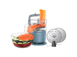 Robot de cocina - Kenwood FDP23.140GY, 900 W, 1.3 l, 1 Velocidad + Pulso, Ultracompacto, Cuchilla de Acero Inoxidable, Azul