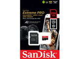 Tarjeta Micro SDXC - SanDisk Extreme PRO, 256GB, Hasta 200 MB/s, UHS-I, U3, V30, A2, 4K UHD y Full HD, Negro