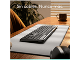 Teclado numérico - Logitech Signature Slim Solar+, Bluetooth, Alimentación por luz solar y artificial, Multidispositivo, PC-Mac, Personalizable, Negro