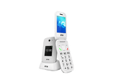 Móvil - SPC Harmony 2, Blanco, 48 MB, 1600 mAh, Doble Pantalla de 2,8 + 1,77, Timbre alto 104dB, Teclas XL, Botón SOS, IP44