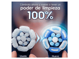 Recambio para cepillo dental - Oral-B iO Ultimate Clean, Pack de 6 unidades, Negro