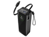 Powerbank - CellularLine Roller, 20000 mAh, Carga rápida, 65 W, 144 horas, USB-C, USAB-A, Negro