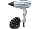Secador - Babyliss Hydro Fusion 2100 W, Sistema iónico dual, Hidratación y brillo, 3 temperaturas, 2 velocidades, Difusor, D773DE, Azul