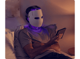 Máscara LED - Therabody TheraFace Mask, Para Cara, 120 min Autonomía, 648 Luces, Inalámbrico, Vibración, Blanco