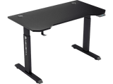 Mesa gaming - Newskill Belenor PRO, MFD + Metal, Ajustable en Altura 72-122 cm, Soporte Auriculares, Negro