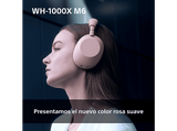 Auriculares inalámbricos - Sony WH-1000XM6, Cancelación ruido, 30h Autonomía, Hi-Res, Carga Rápida, Cómodo, Plegable, iOS/Android, Rosa